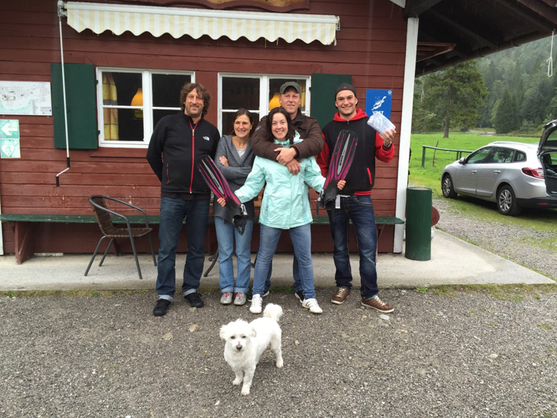 Philipp, Simone, Sina, Marc, Ren&eacute; und Tarzan